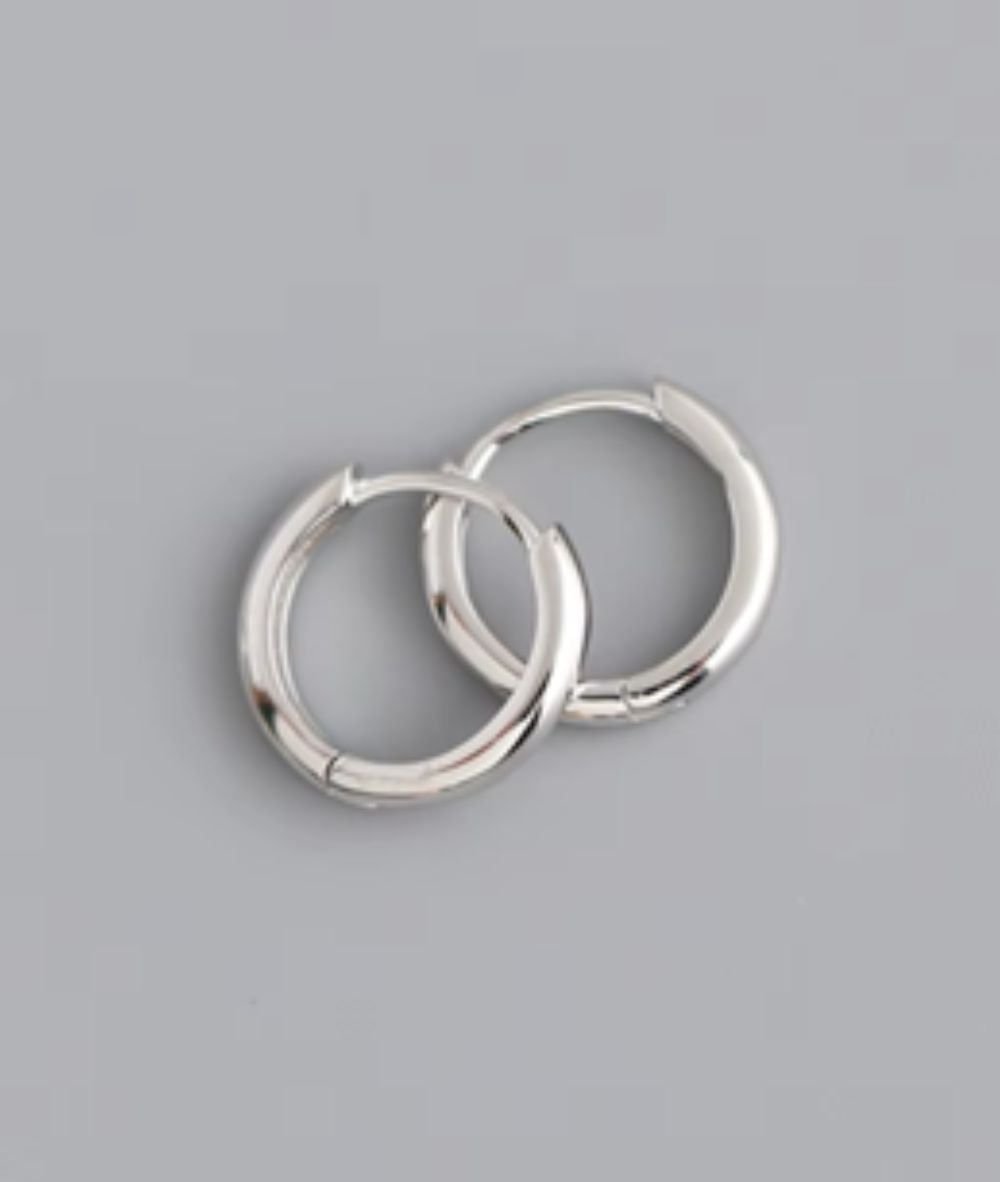 Nude Rose Stainless Steel 18Mm Hoop Earrings, ACCESSORIES JEWELRY FASHION - Cloré Beauty
