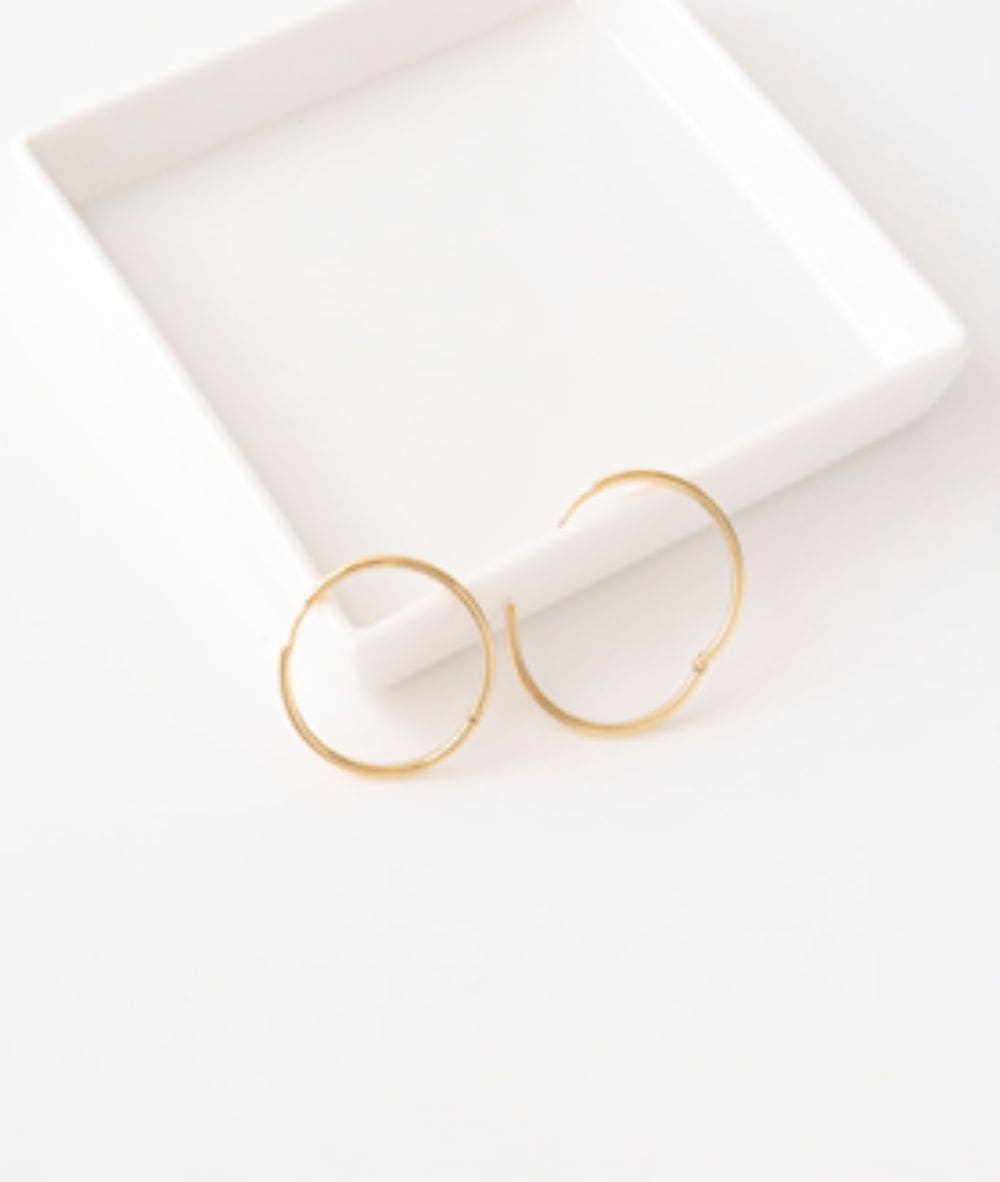 Nude Rose Stainless Steel 30Mm Hoop Earrings, ACCESSORIES JEWELRY FASHION - Cloré Beauty