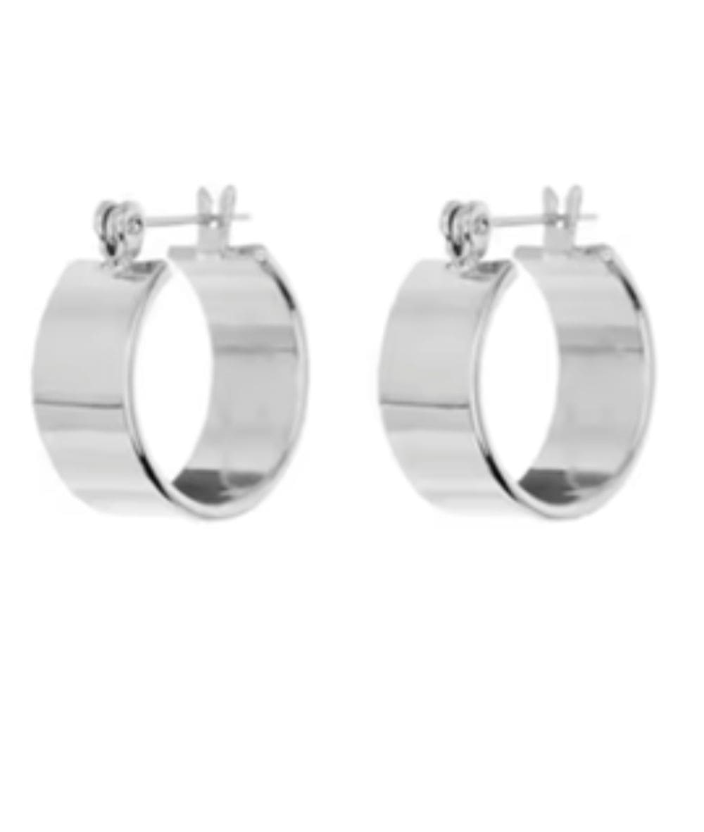 Nude Rose Stainless Steel 5*7Mm Wide Hoop Earrings, Accessory - Cloré Beauty