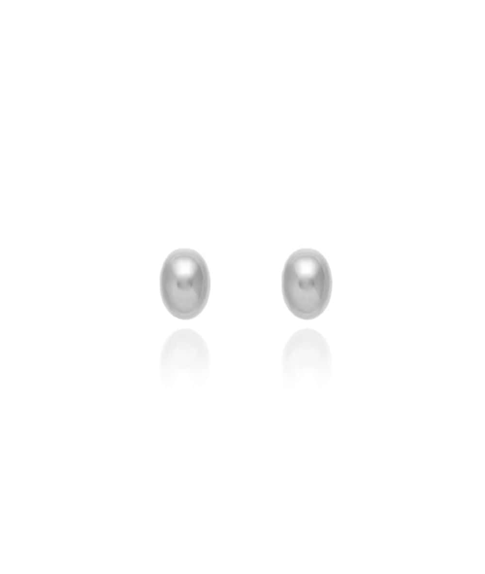 Nude Rose Stainless Steel Small Oval Chunky Earrings, ACCESSORIES JEWELRY FASHION - Cloré Beauty