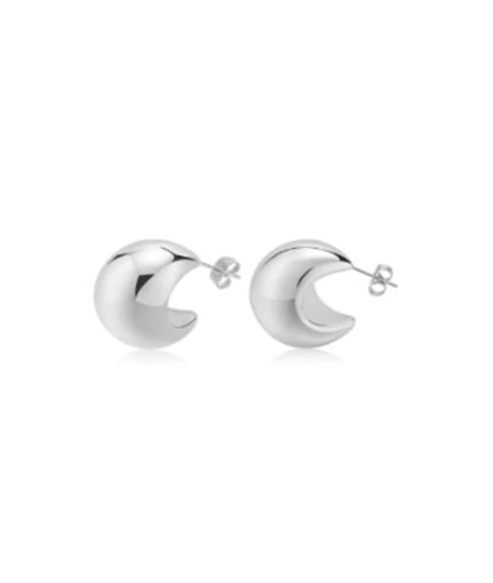 Nude Rose Stainless Steel Moon Shaped Chunky Earrings, ACCESSORIES JEWELRY FASHION - Cloré Beauty