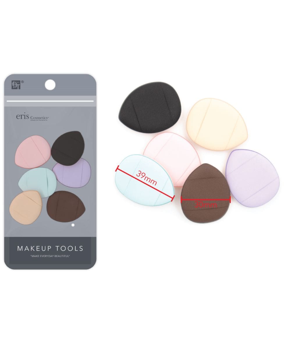 Beauty Town Eris Cosmetis Finger Makeup Powder Puff 6Pcs [Assorted] #19806, COSMETICS MAKEUP - Cloré Beauty