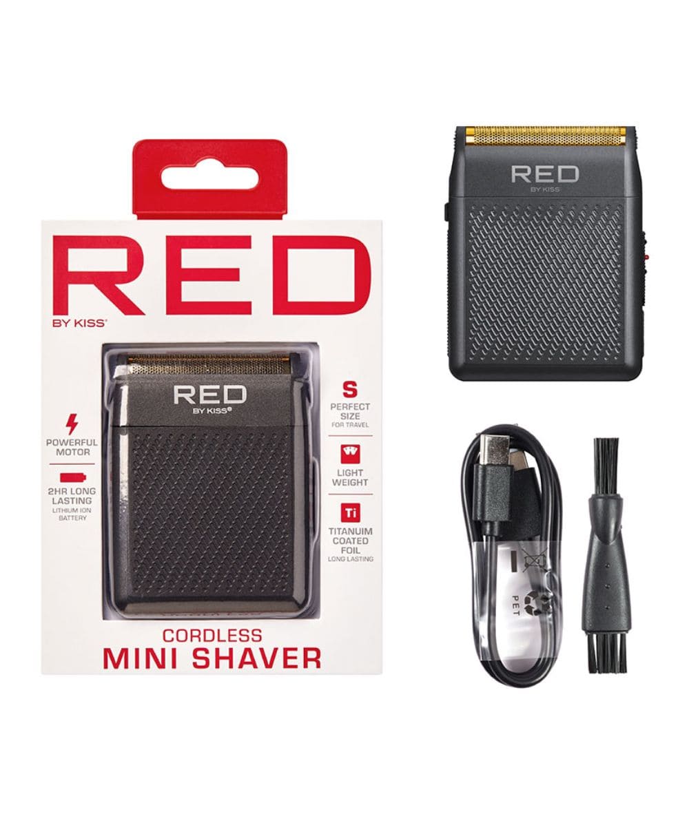Kiss Razor Gold Red By Kiss Cordless Mini Shaver - Foil Electric Razors - Hair Tools at ...