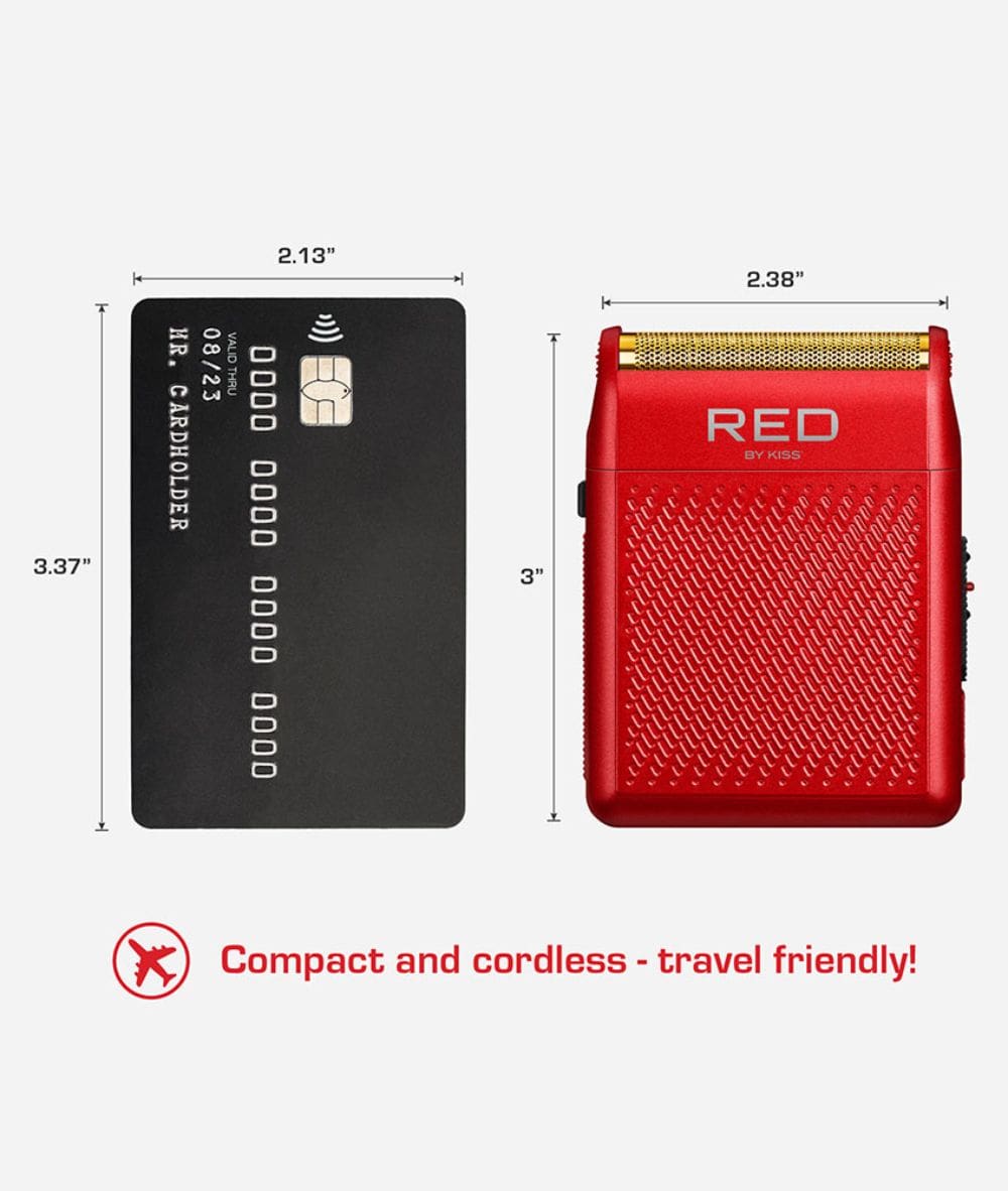 Kiss Razor Gold Red By Kiss Cordless Mini Shaver - Foil Electric Razors - Hair Tools at ...