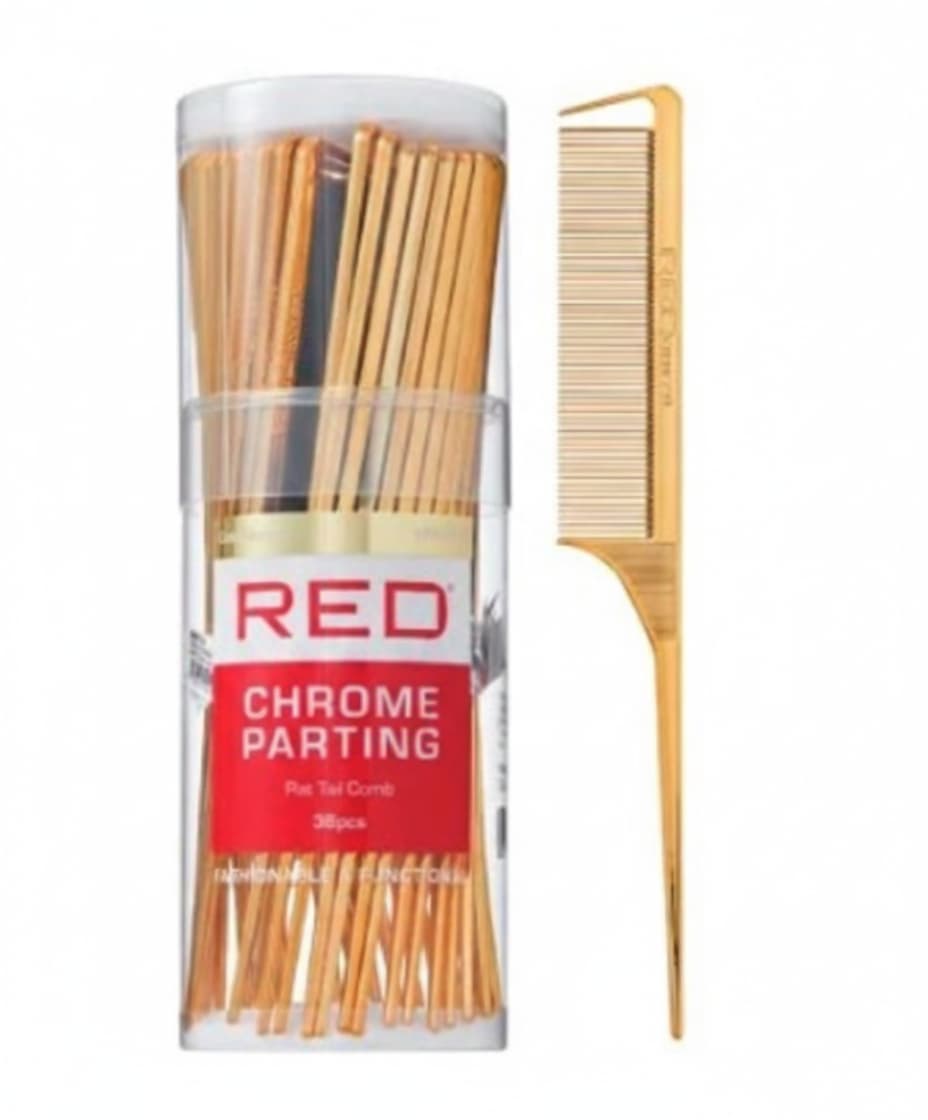 Red Parting Pin Tail Comb