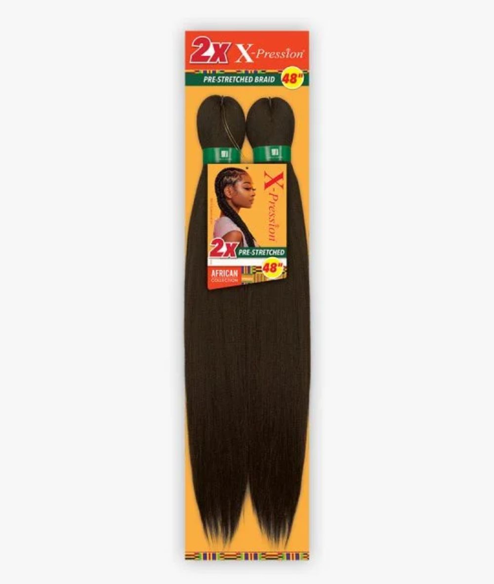 Sensationnel African Collection 2X X-Pression Pre-Stretched Braid 48 inch, HAIR EXTENSIONS - Cloré Beauty