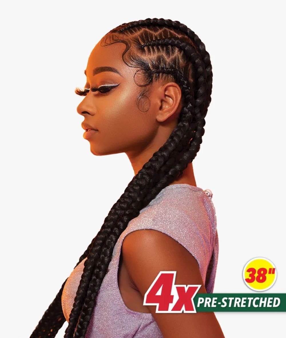 Sensationnel African Collection - 4X Pre-Stretched X-Pression Braid 38 inch, HAIR EXTENSIONS - Cloré Beauty