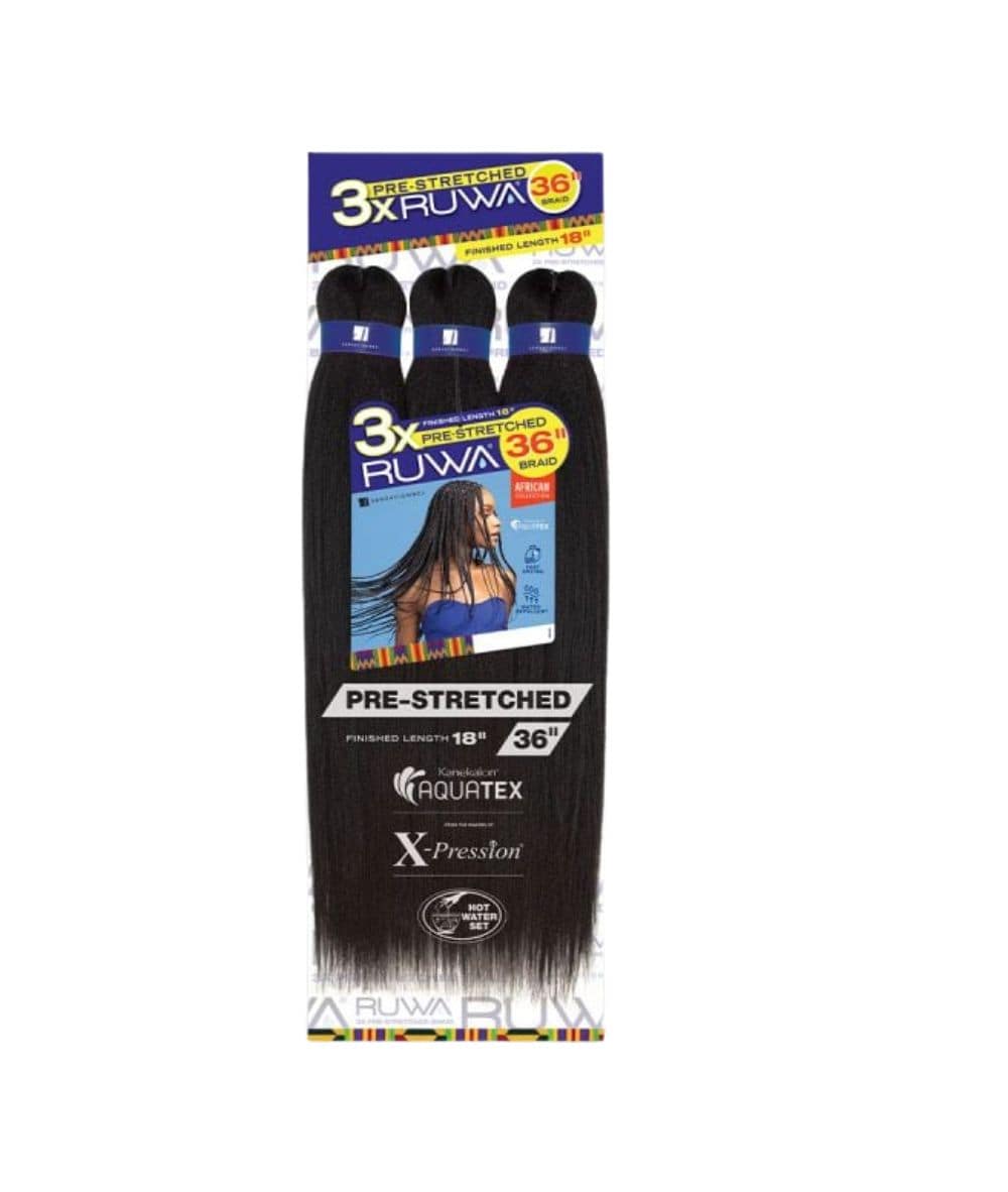 Sensationnel African Collection - Ruwa 3X Pre-Stretched Braid 18 inch, HAIR EXTENSIONS - Cloré Beauty