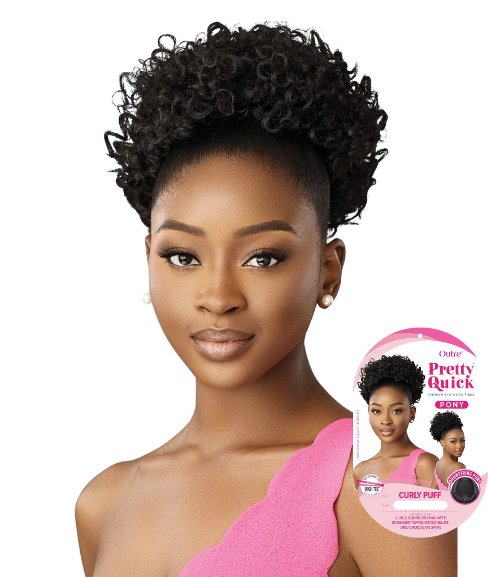Outre Pretty Quick Drawstring Pony-Curly Puff, HAIR EXTENSIONS - Cloré Beauty