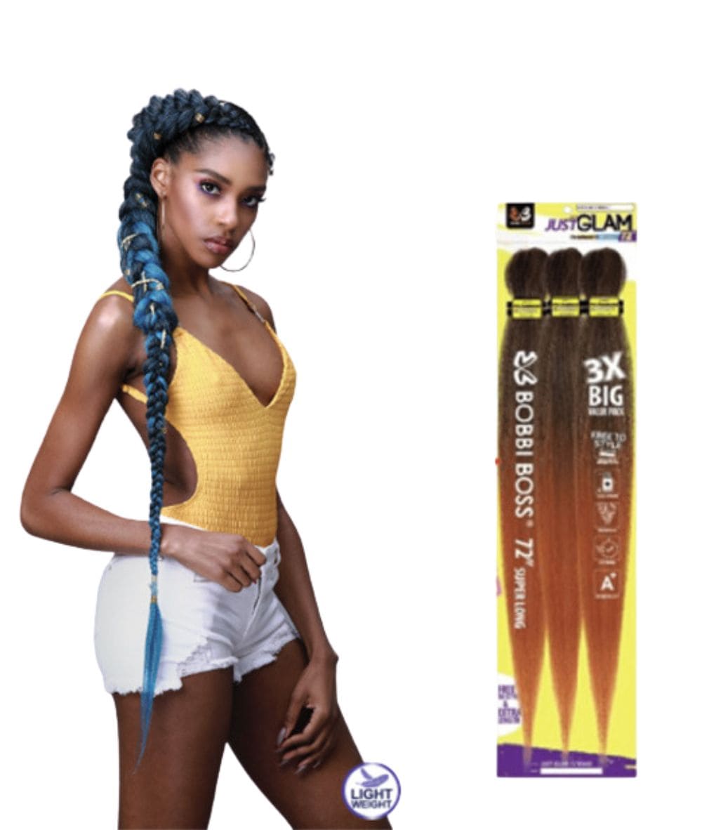 Bobbi Boss 3X Pre-Feathered Just Glam Braid 72 inch, HAIR EXTENSIONS - Cloré Beauty