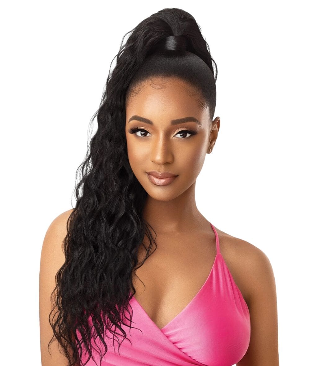 Outre Pretty Quick Wrap Pony Natural Wave 28 inch, HAIR EXTENSIONS - Cloré Beauty