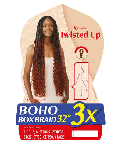 Outre X-Pression Twisted Up 3X Boho Box Braid 32"