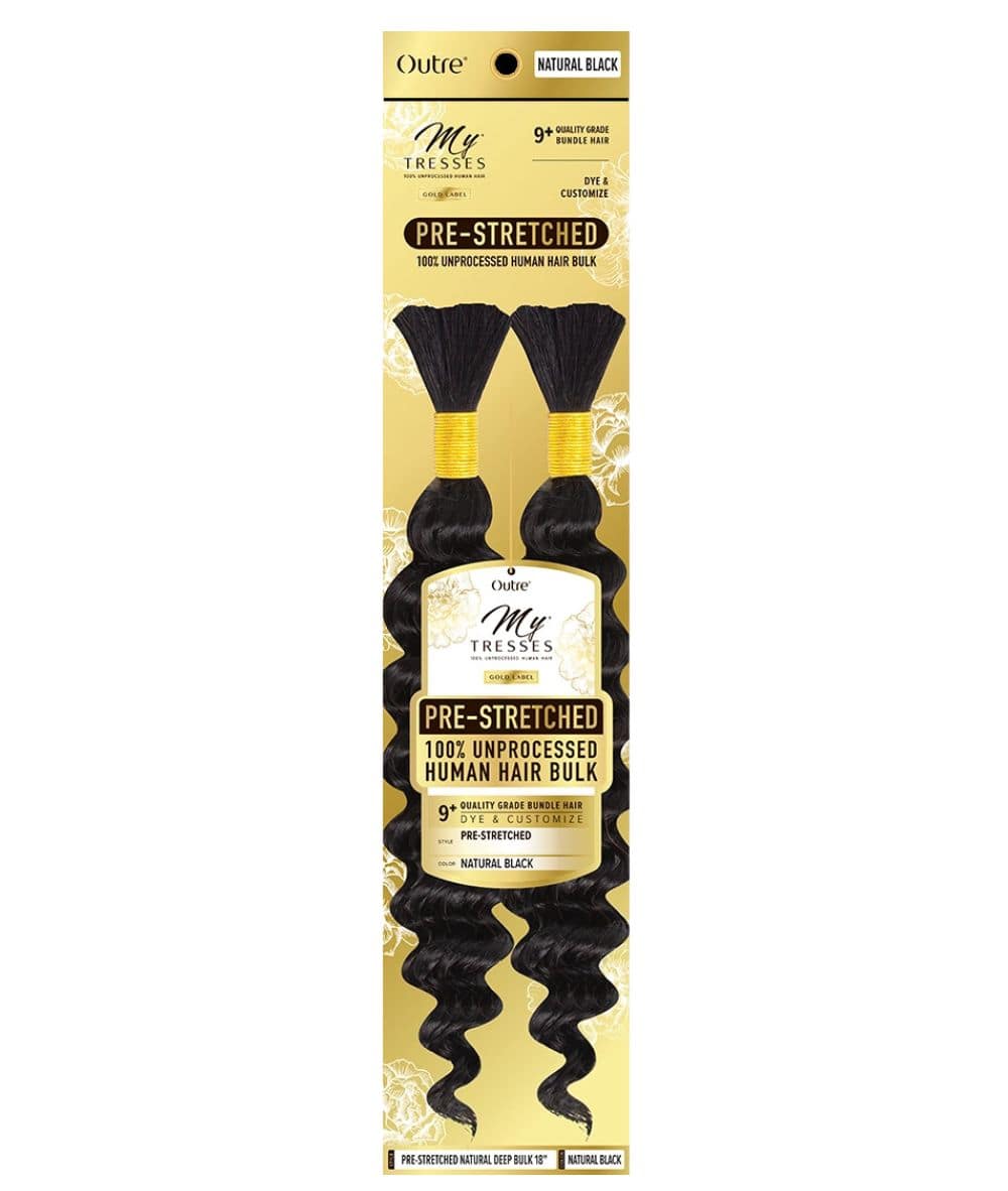 Outre Mytresses Gold Label Human Hair Natural Prestretched- Deep Bulk, HAIR EXTENSIONS - Cloré Beauty