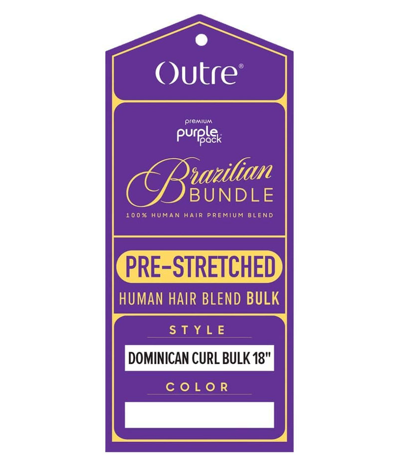 Outre Purple Pack Brazilian Bundle Prestretched -Dominican Curl Bulk