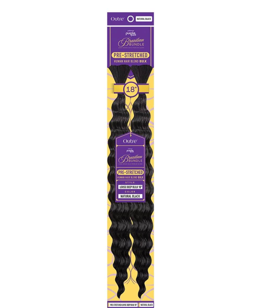 Outre Purple Pack Brazilian Bundle Prestretched -Loose Deep Bulk