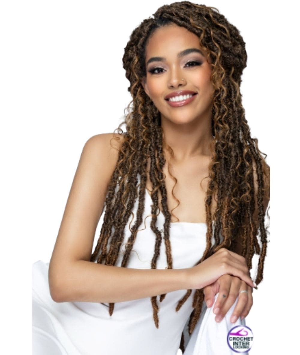 Bobbi Boss Infusion Human Hair Curl Crochet Braid Deep Curl Boho 26"