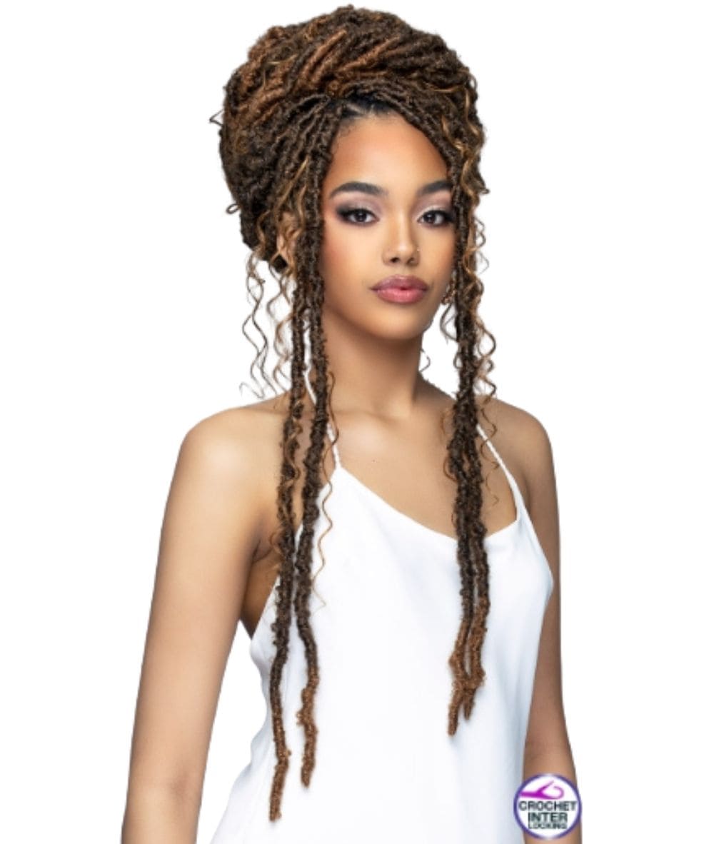 Bobbi Boss Infusion Human Hair Curl Crochet Braid Deep Curl Boho 26"