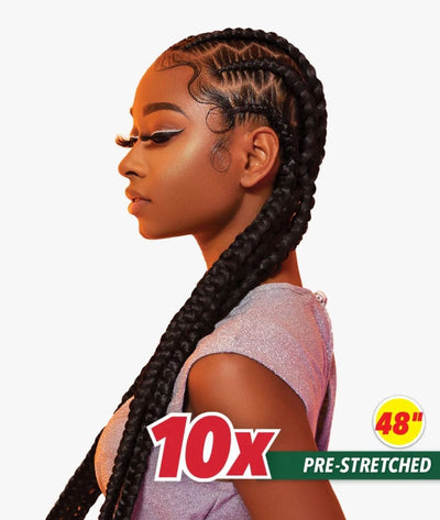 African Collection 10X X-Pression Pre-Stretched Braid 48"