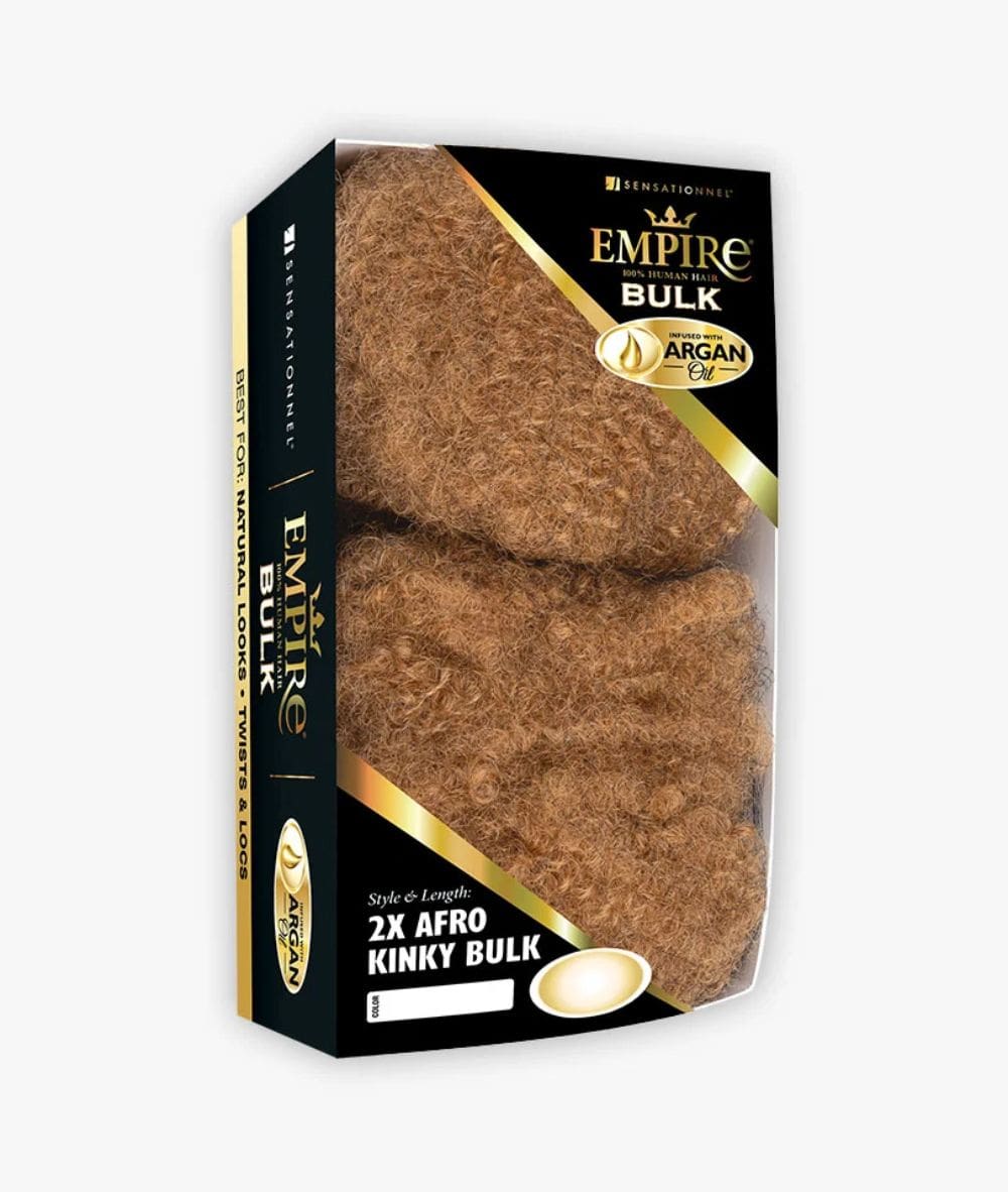 Sensationnel Empire 2X Human Hair Afro Kinky Bulk, HAIR EXTENSIONS - Cloré Beauty