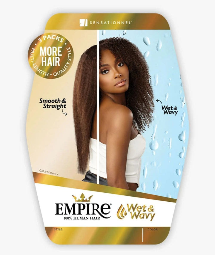 Sensationnel Empire Human Hair Wet & Wavy Kinky Curly