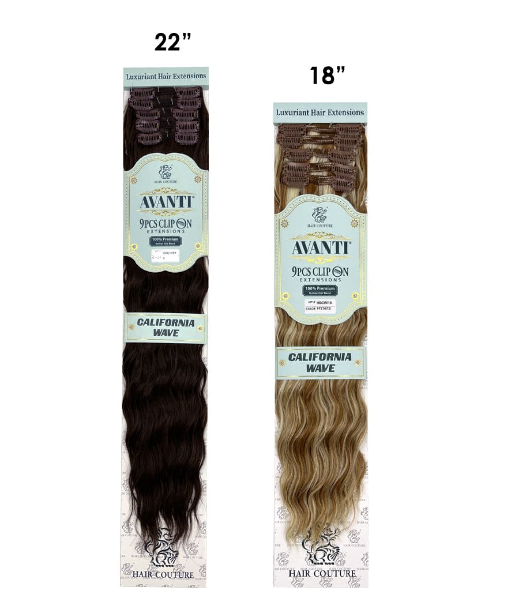 Hair Couture Clip In 9Pcs Avanti California Wave, HAIR EXTENSIONS - Cloré Beauty