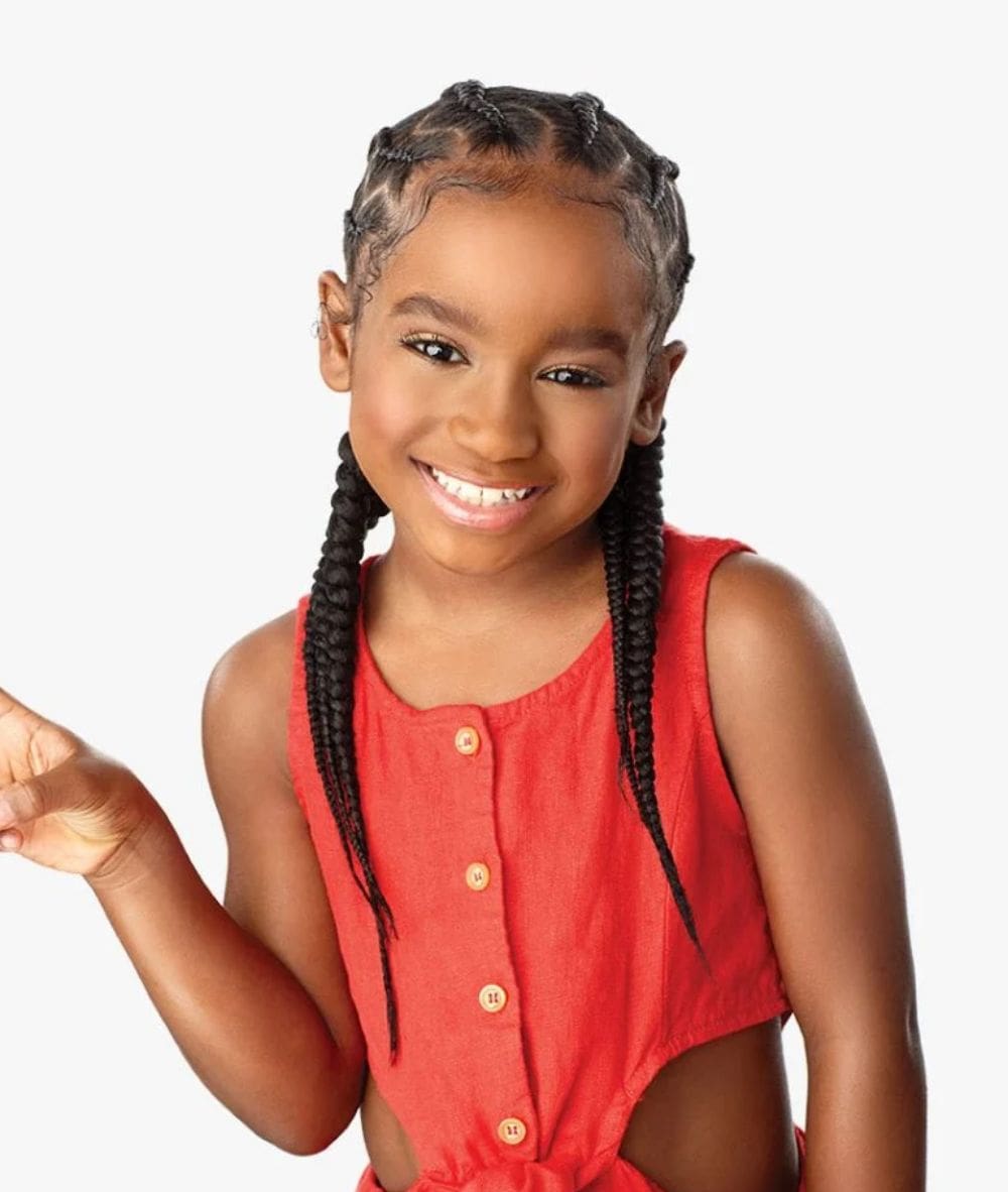 African Collection X-Pression 3X Kids Pre-Stretched Braid 28"