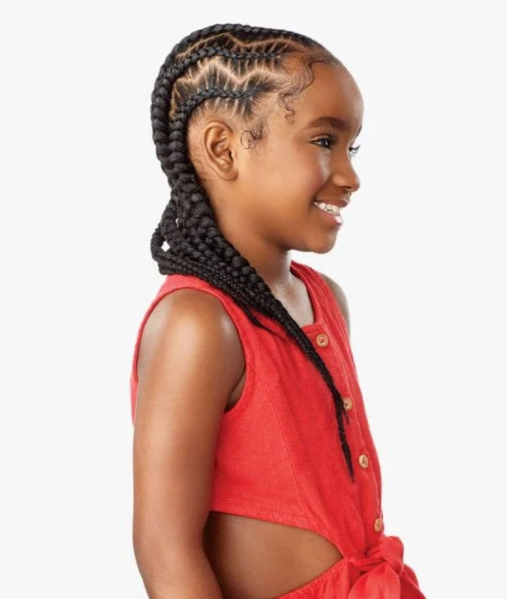 African Collection X-Pression 3X Kids Pre-Stretched Braid 28"