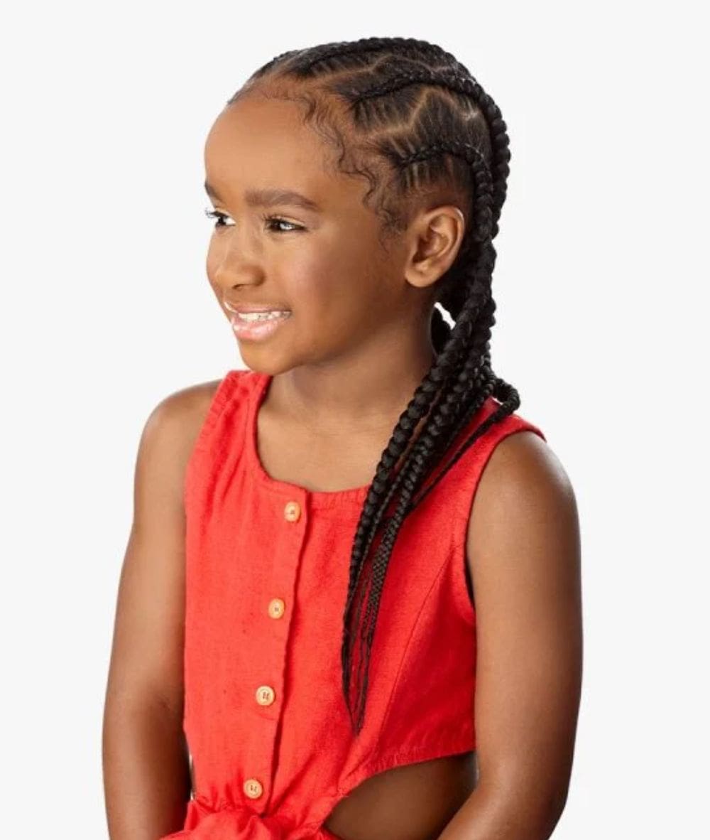 African Collection X-Pression 3X Kids Pre-Stretched Braid 28"