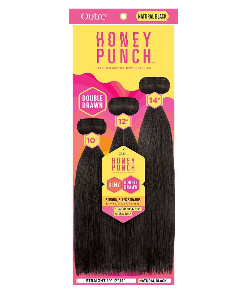 Outre Honeypunch Remi Human Hair Straight, Hair Extensions - Cloré Beauty