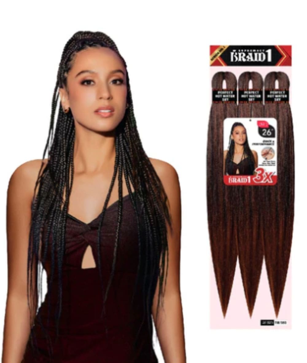 Supremacy Braid1 3X Pre Stretched Braid 26 inch, HAIR EXTENSIONS - Cloré Beauty