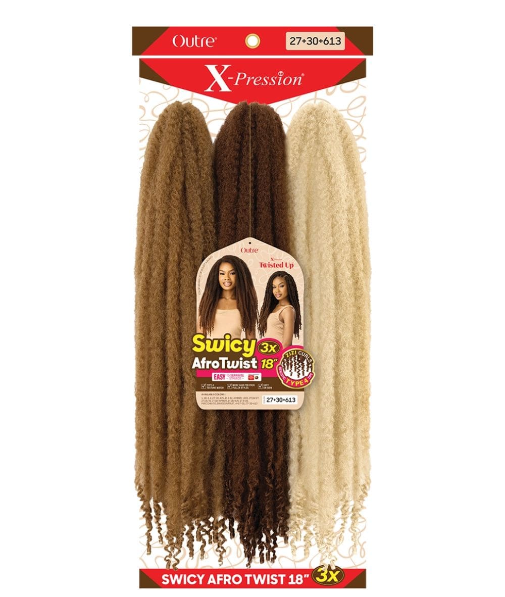 Outre X-Pression Twisted Up 3X Swicy Afro Twist 18 Inch, HAIR EXTENSIONS - Cloré Beauty