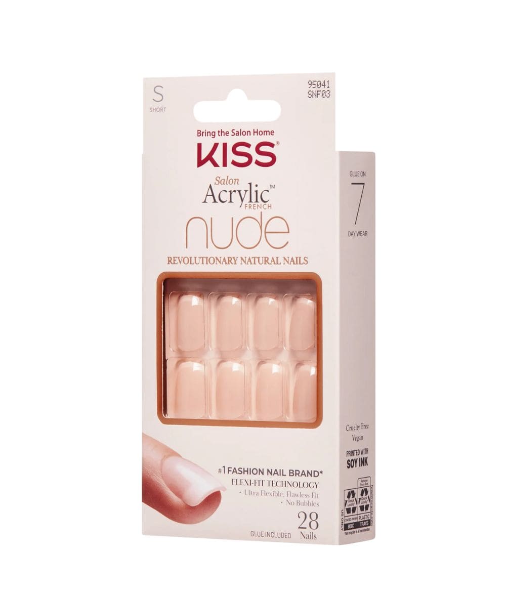 Kiss Salon Acrylic French Nude [Chic Beats] #Snf03