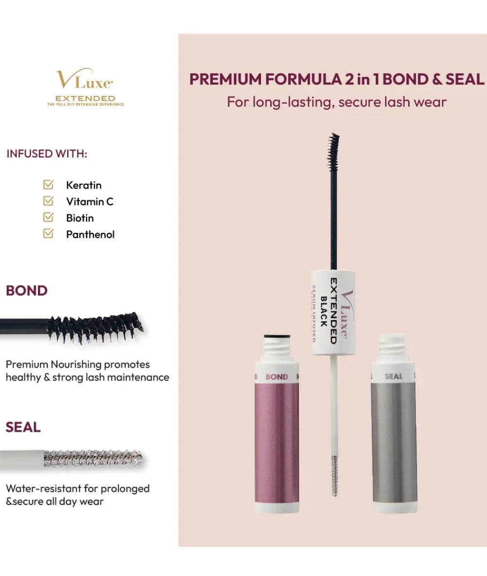 Kiss I-Envy V Luxe Extended Collection Serum-Infused Bond & Seal [Black] #Veb03