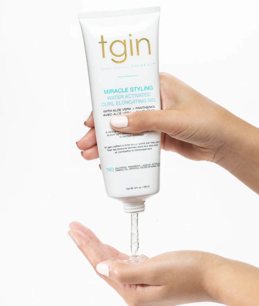 Tgin Miracle Styling Water Activated Curl Elongating Gel 8oz