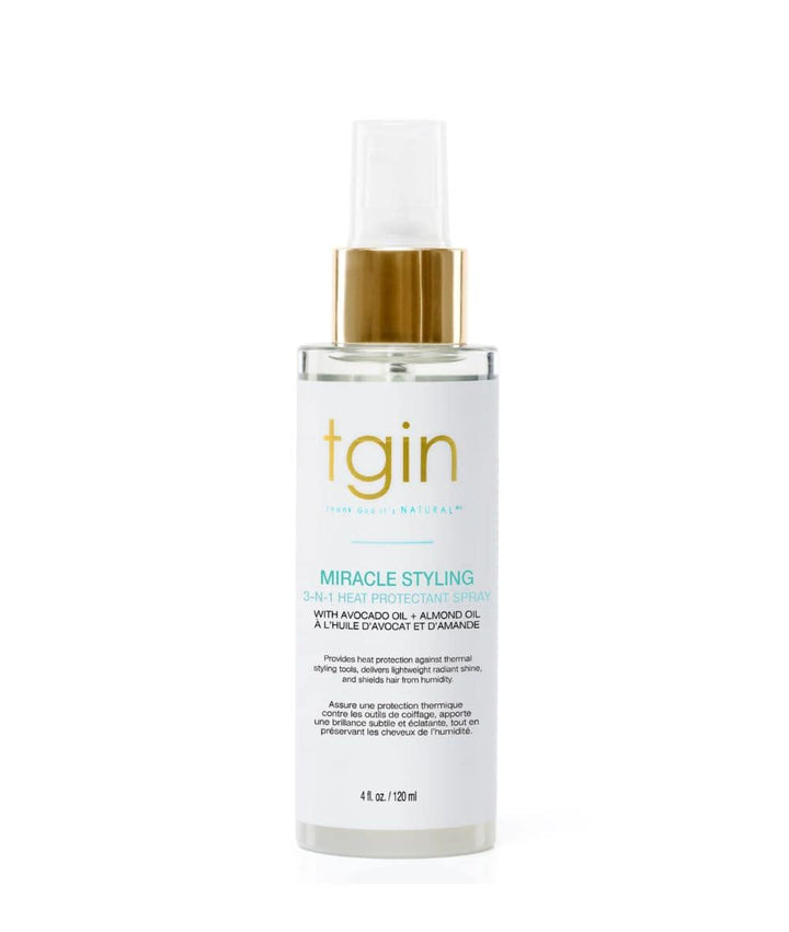 Tgin Miracle Styling 3 N 1 Heat Protectant Spray 4oz