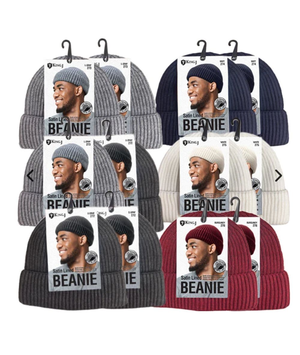 M&amp;M King.J Satin Lined Beanie [Assorted] 