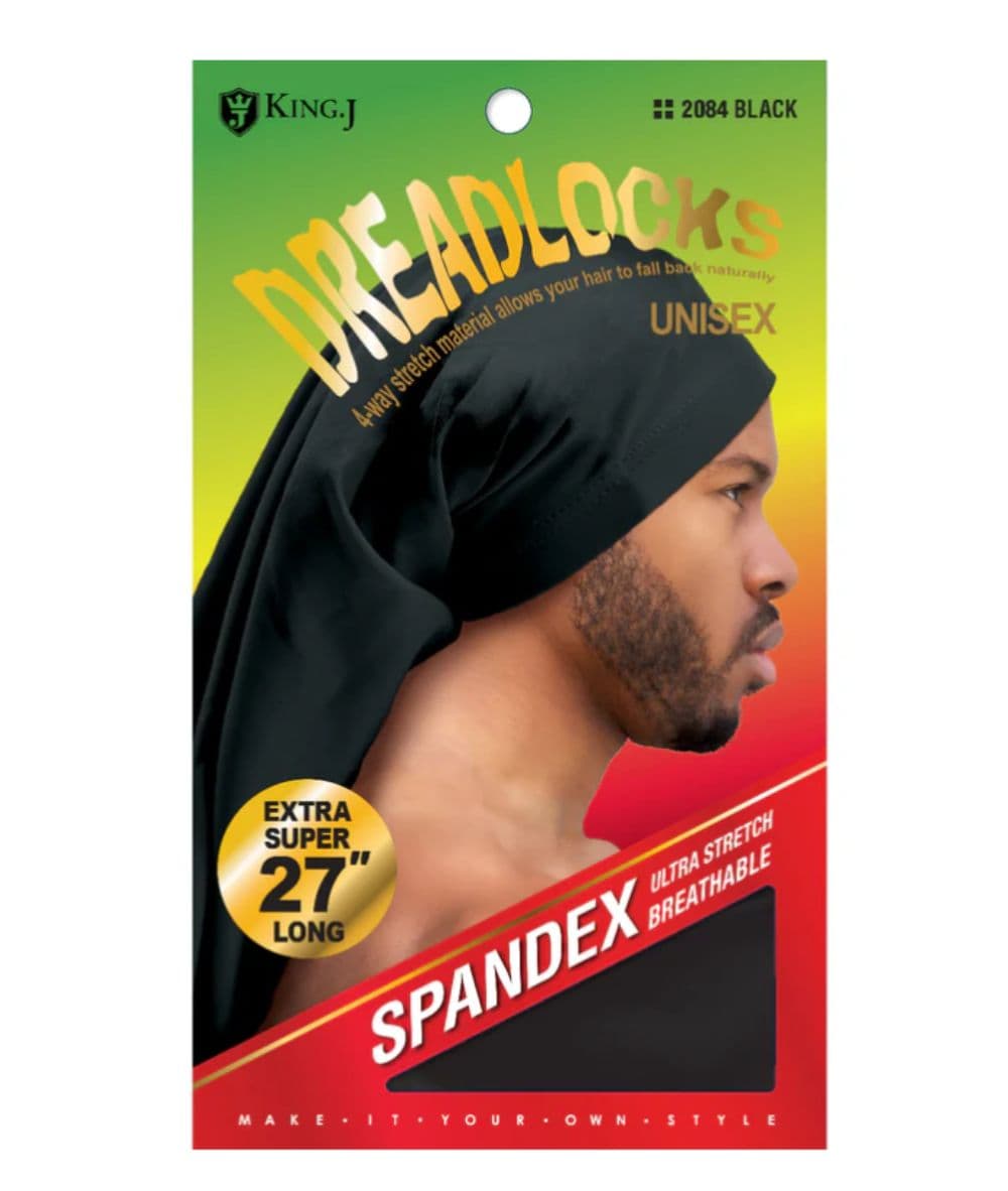 M&amp;M King.J Spandex Dreadlock Cap Extra Super Long [Black] 