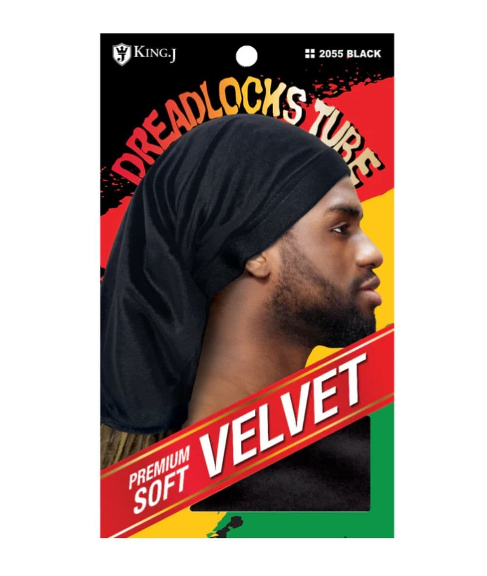 M&amp;M King.J Velvet Dreadlock Cap Tube  [Black] 
