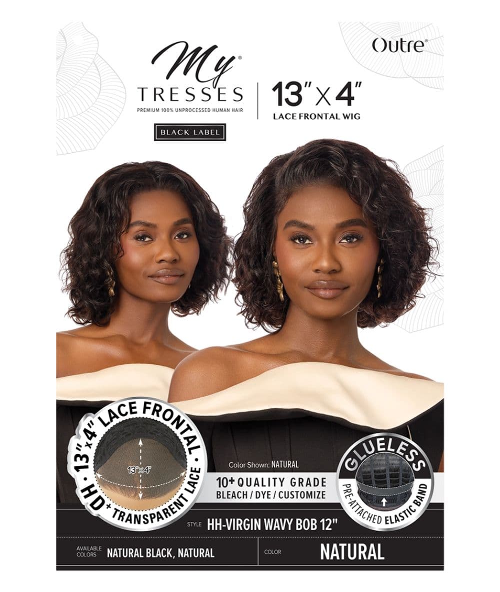 Outre Mytresses Black Label HH Lace Front Wig- 13X4 Virgin Wavy Bob 12"