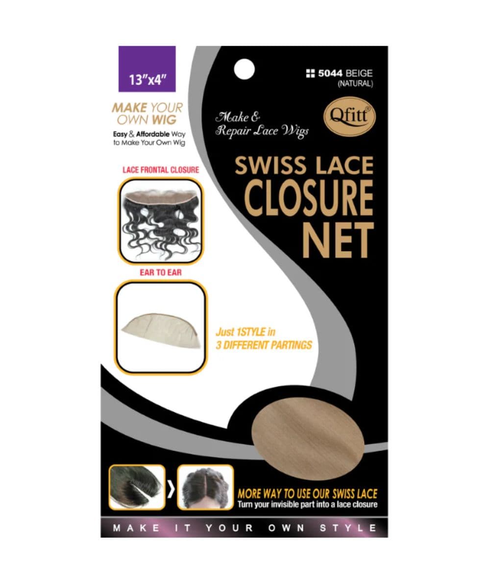 M&M Qfitt Swiss Lace Closure Net Natural Skin Tone