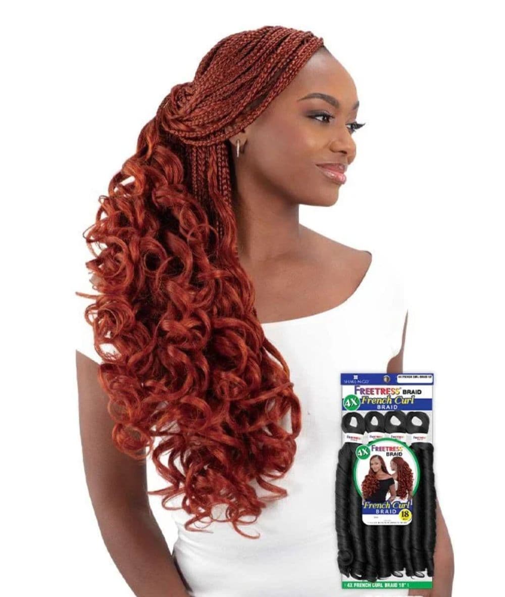 Shake-N-Go Freetress Braid 4X French Curl 18"