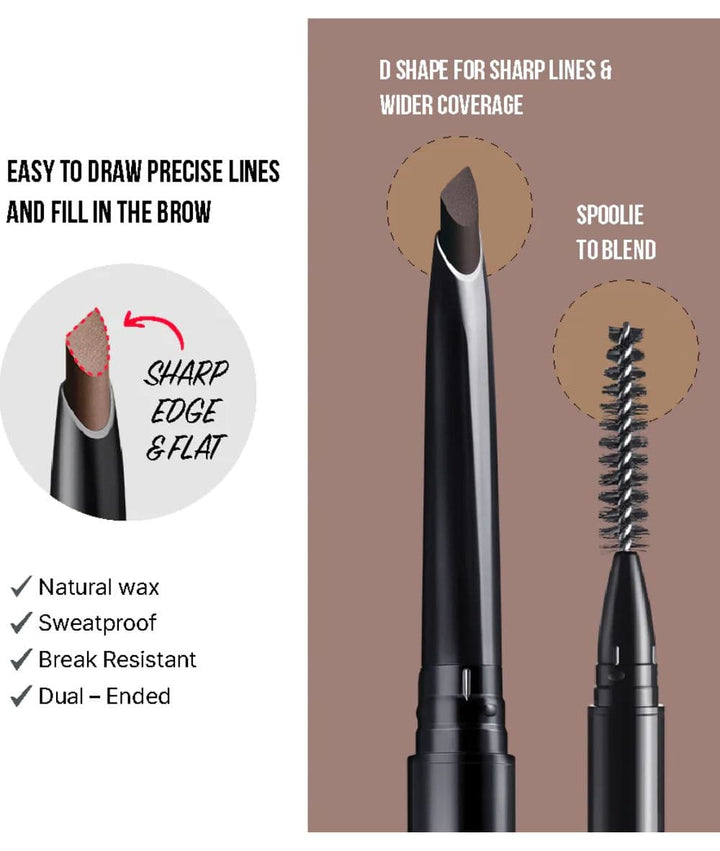Kiss New York Line&amp;Fill Brow Pencil, Cosmetics - Cloré Beauty