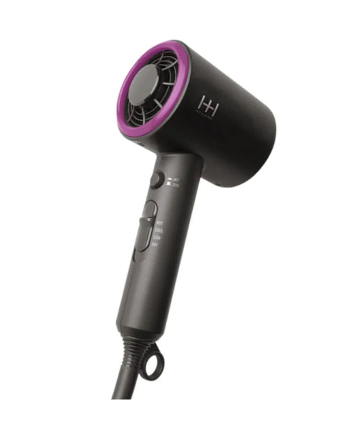 Hot&Hotter Mini Pro Turbo 2000 Hair Dryer #5907 [Gray&Puple]