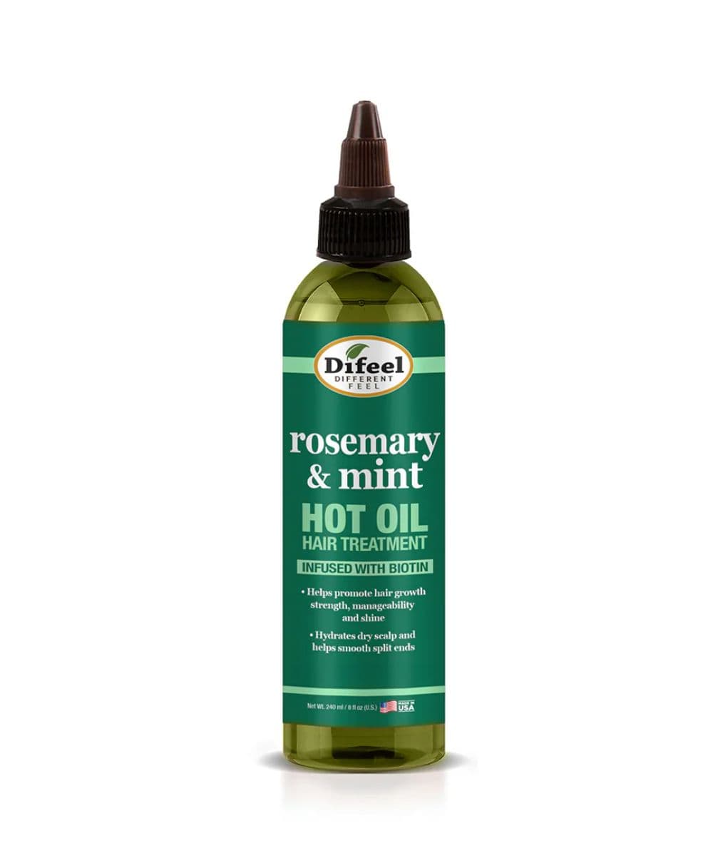 Difeel Rosemary & Mint Premium Hot Oil Hair Treatment With Biotin 8oz