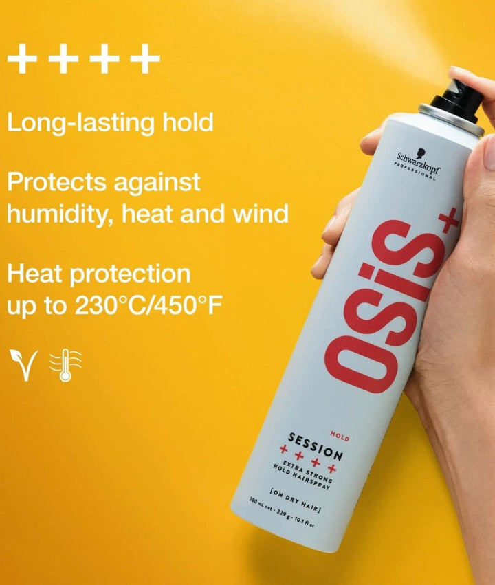 Schwarzkopf OSiS+ Session Extra Strong Hold Hairspray 300ml, Hair Care - Cloré Beauty