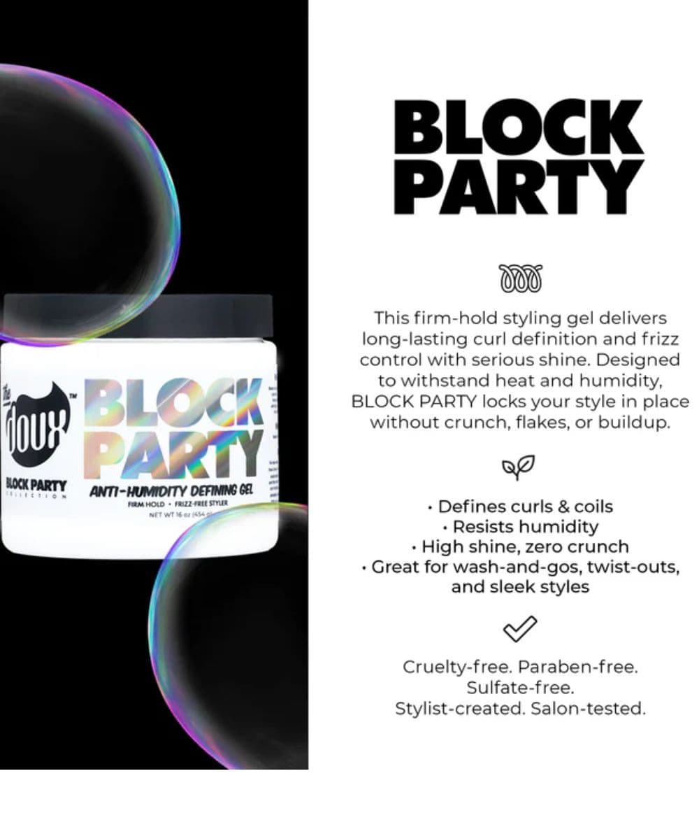 The Doux BP Block Party Anti-Humidity Defining Gel 16oz