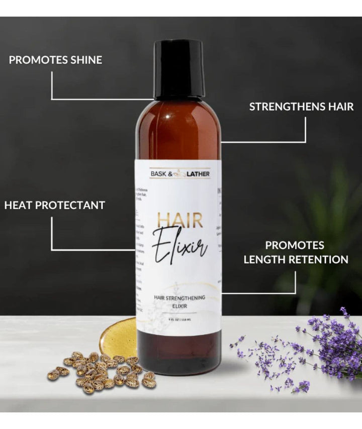 BASK & LATHER Hair Elixir Oil 4oz