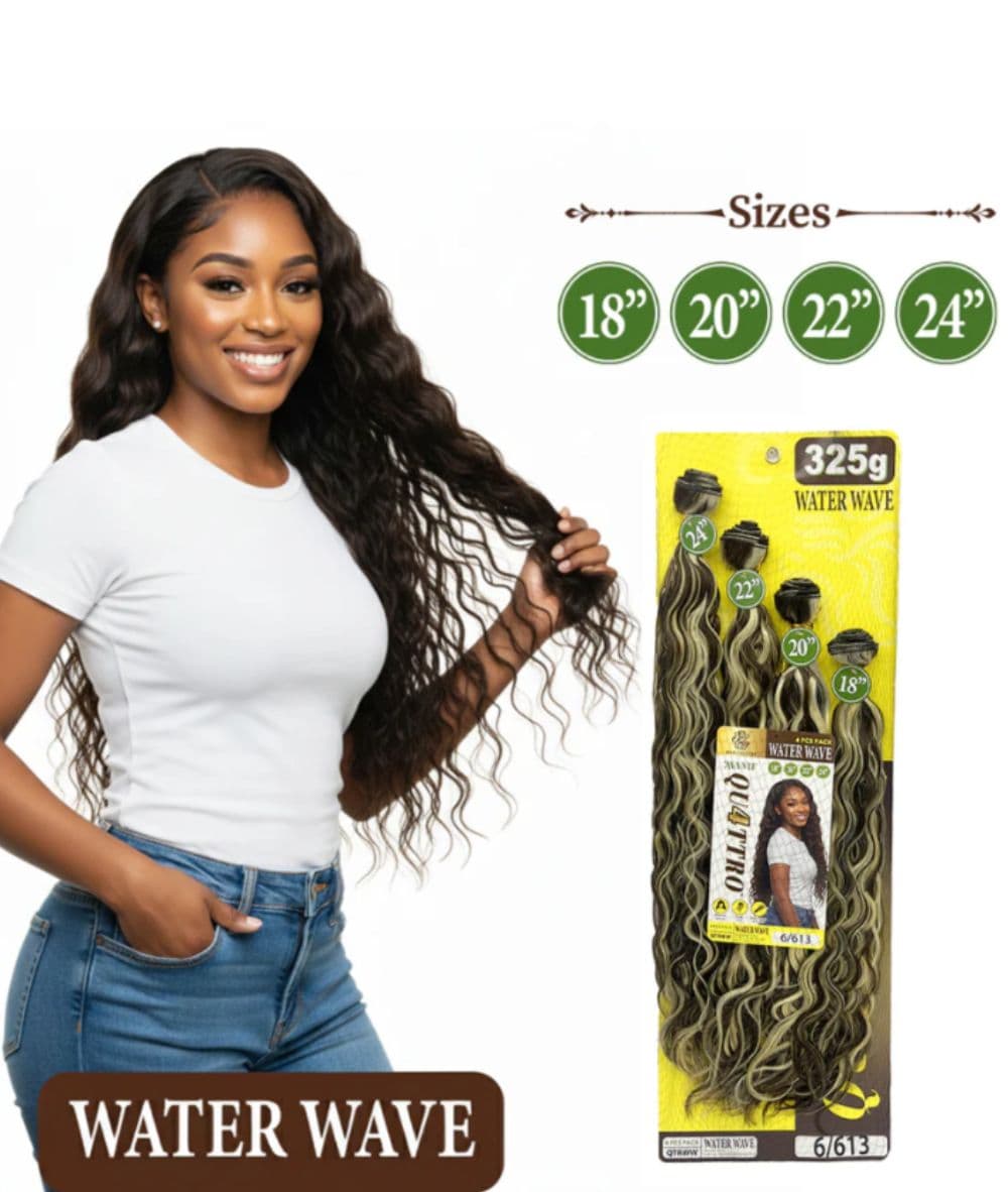 Hair Couture Quattro Synthetic Bundle Water Wave 18"20"22"24"