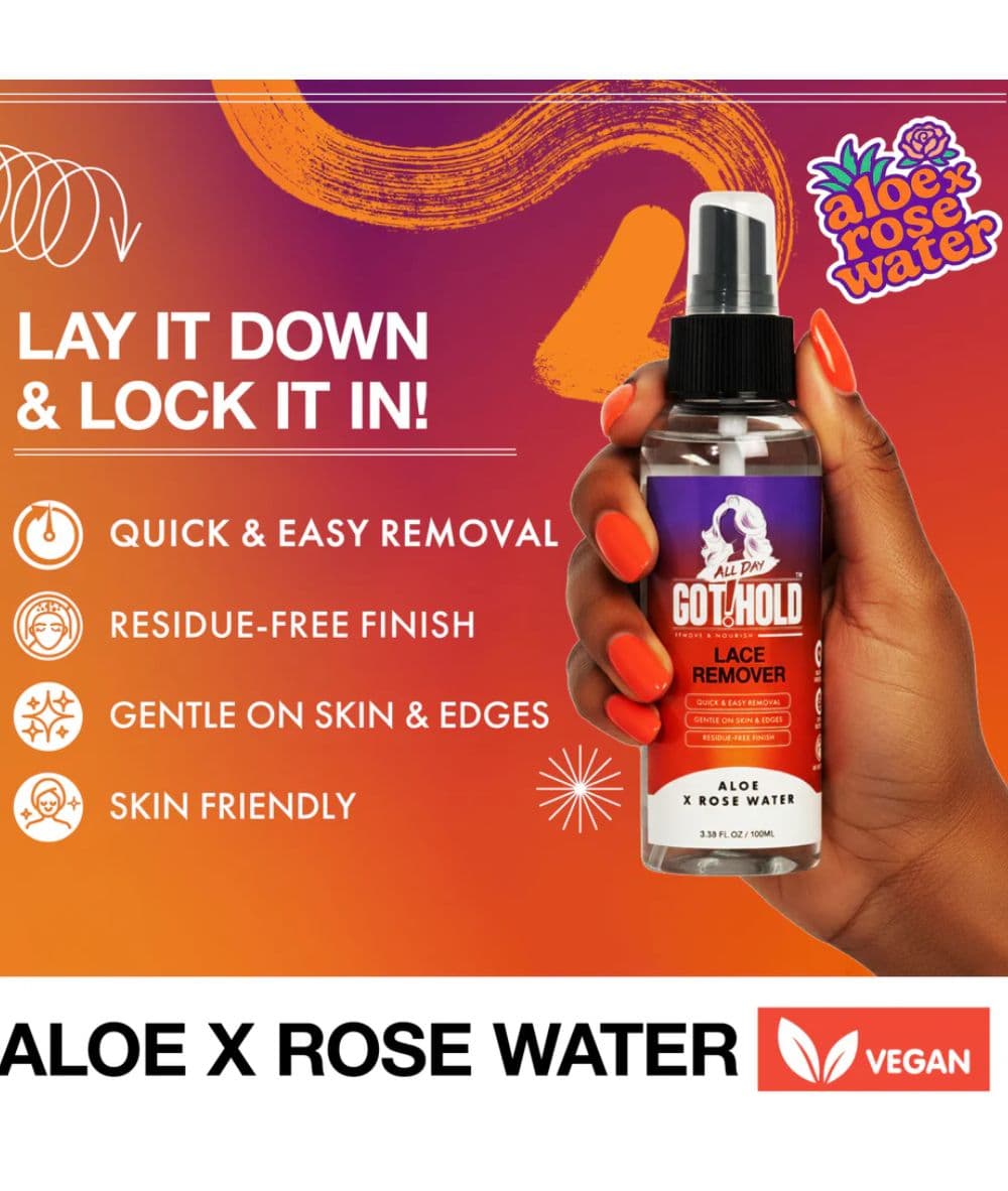 All Day Got Hold Wig and Weave Collection Lace Remover 3.38oz, Accessory - Cloré Beauty