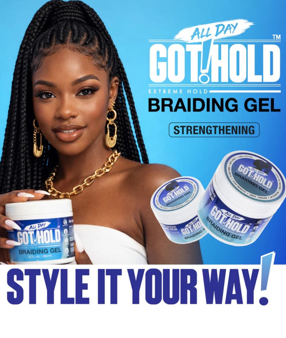 All Day Got Hold Anti-Breakage Braiding Gel, Hair Care - Cloré Beauty